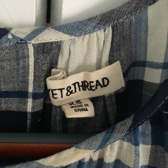 Madewell Rivet&Thread Plaid Button-back Tank - Picture 7 of 7